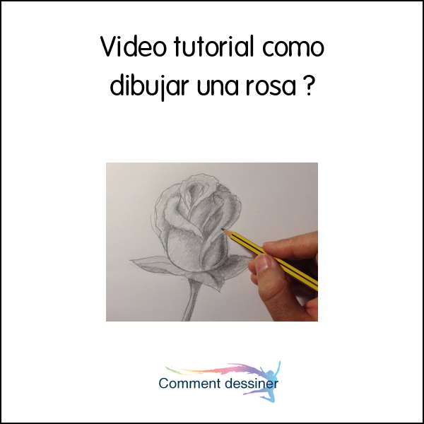 Video tutorial como dibujar una rosa
